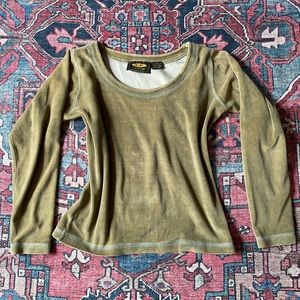 Vintage Free People velvet long sleeve